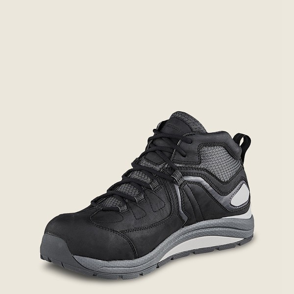 Red Wing Mens Cooltech™ Athletics - Waterproof Safety Toe - Work Shoes Black/Grey - 4018ITROY